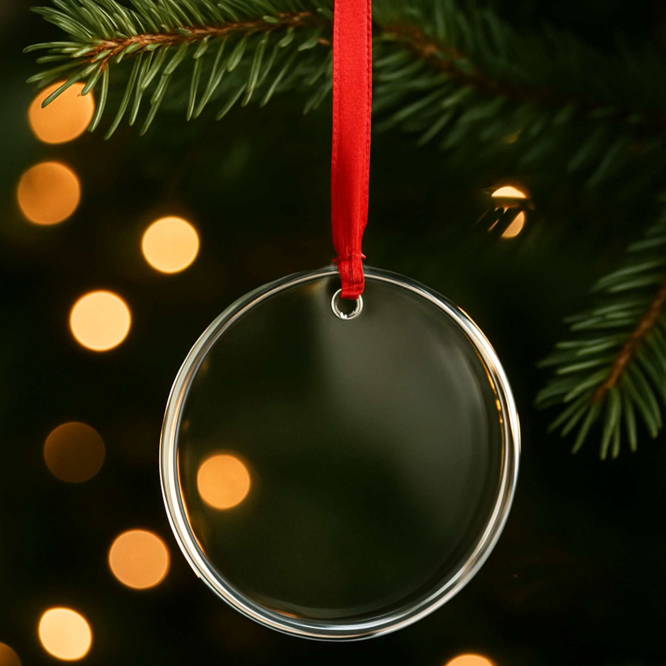Round Glass Ornament