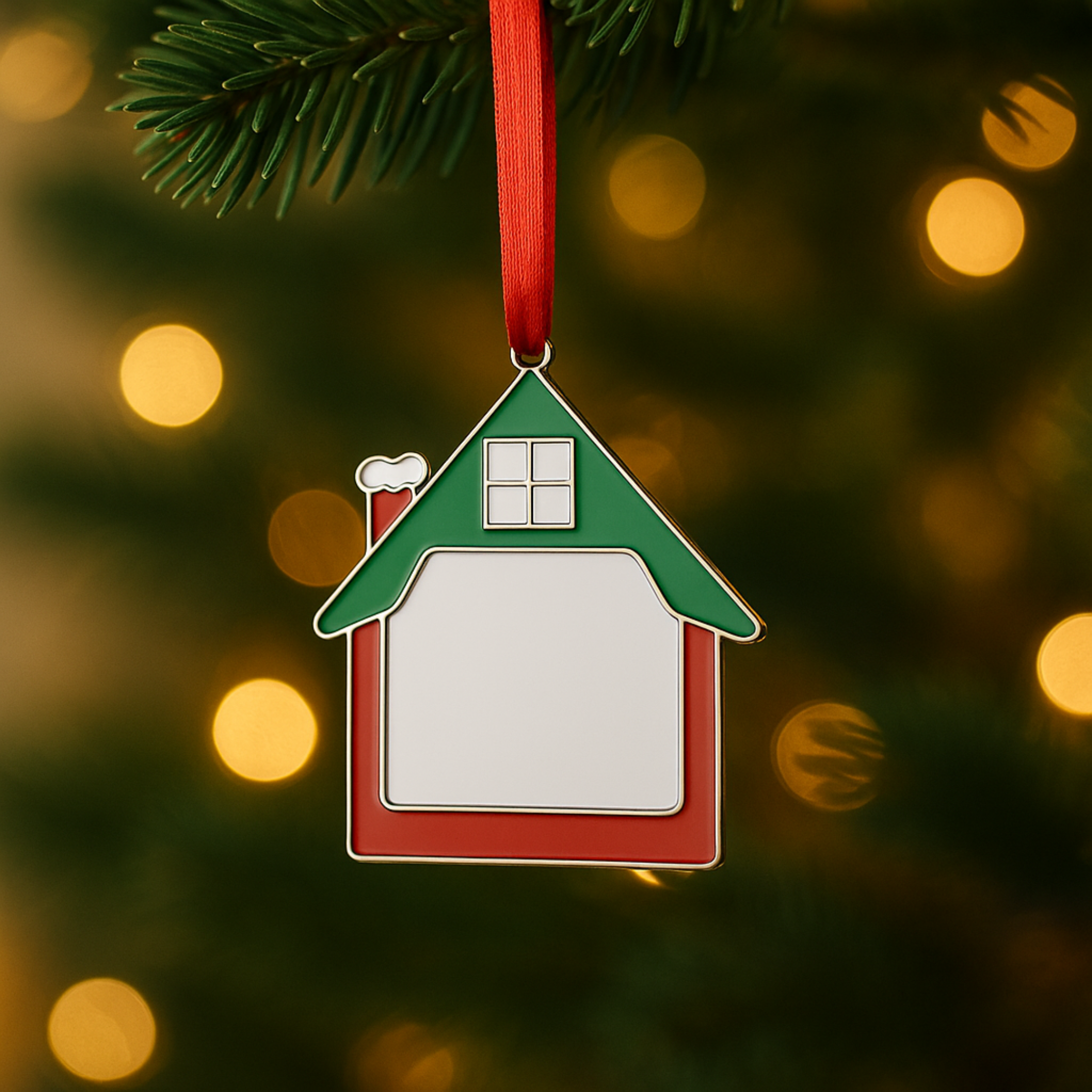 House Shape Metal Ornament