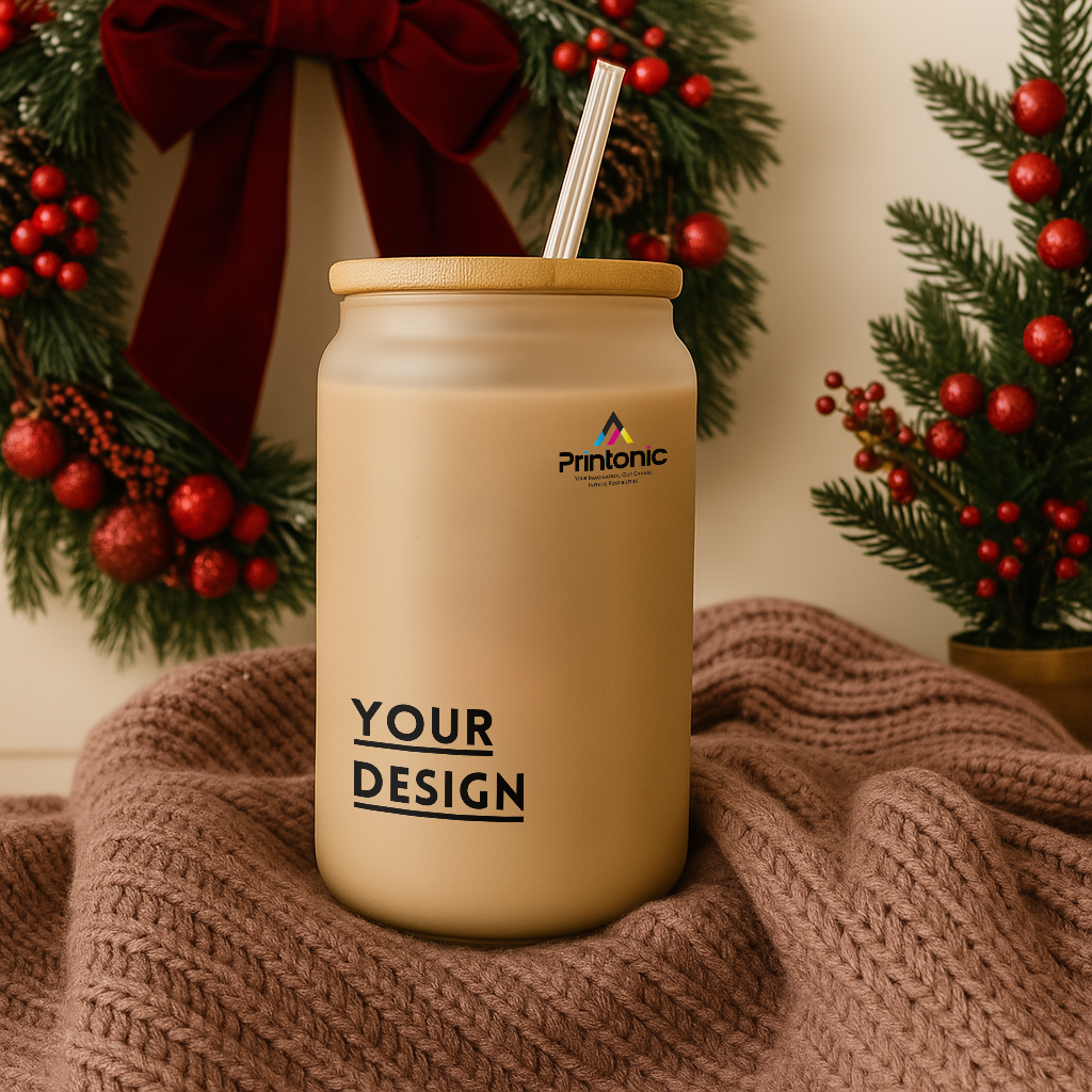 Frosted Glass Can 16oz