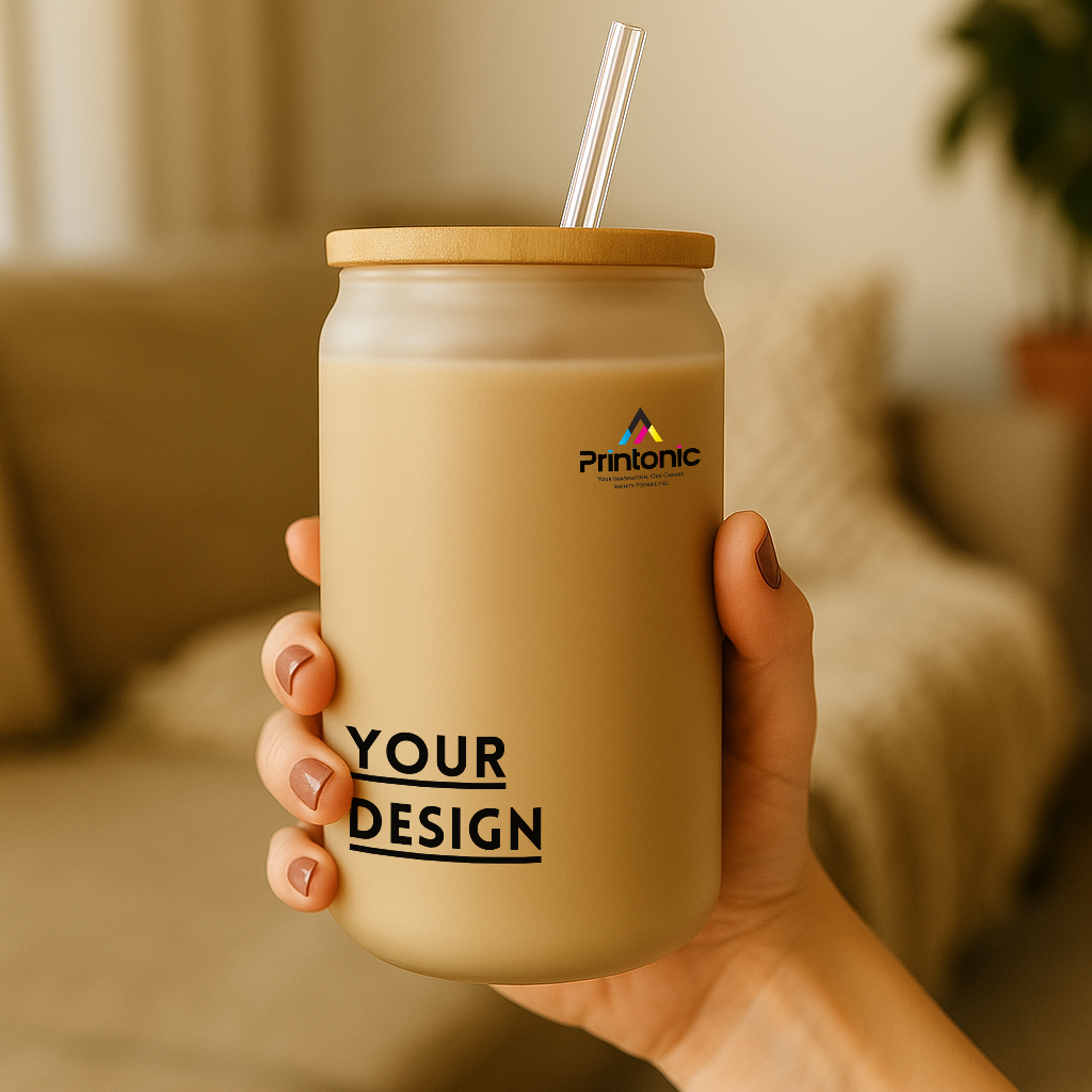 Frosted Glass Can 16oz