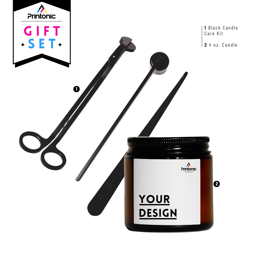 4oz Black Candle Care Gift Set