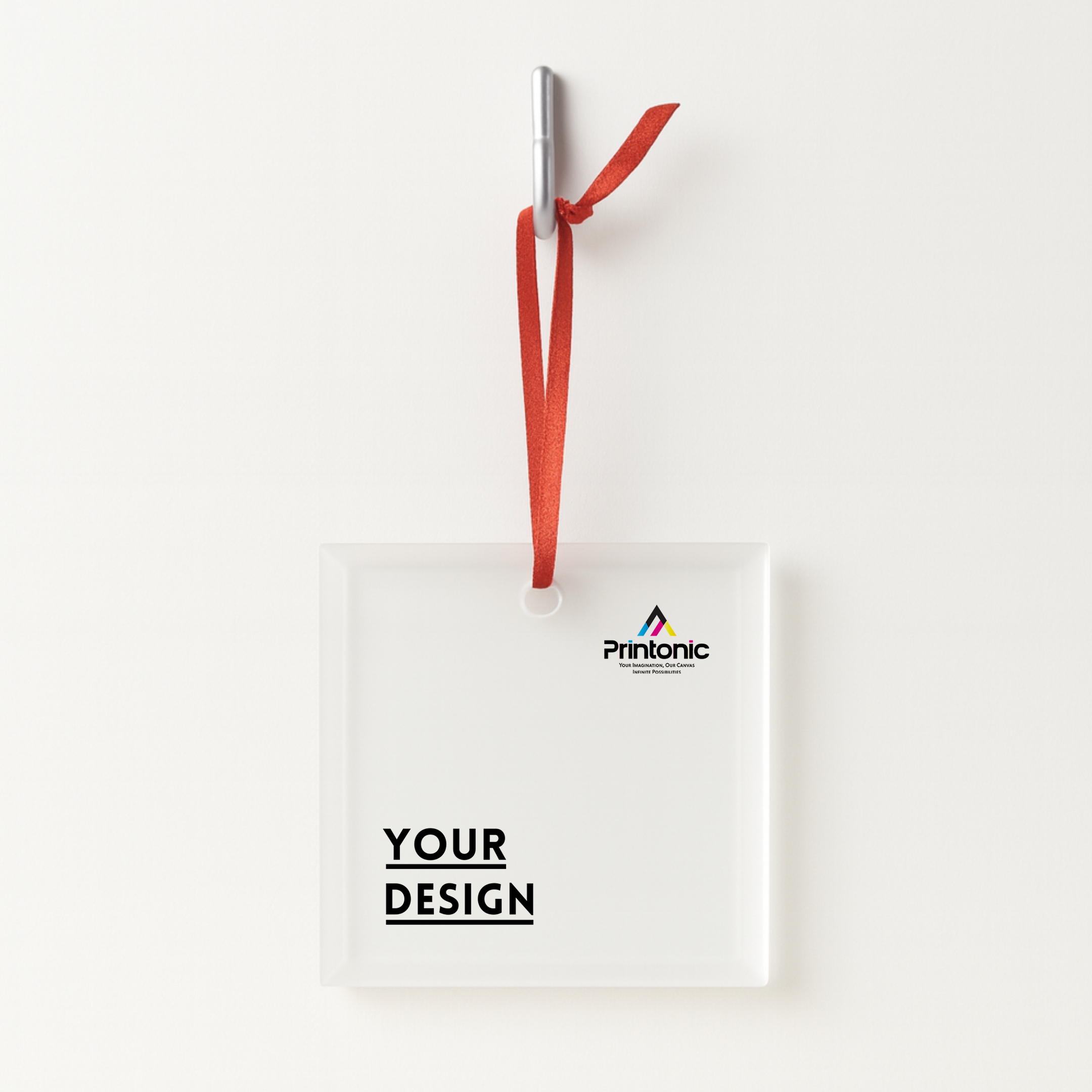 Square Glass Ornament