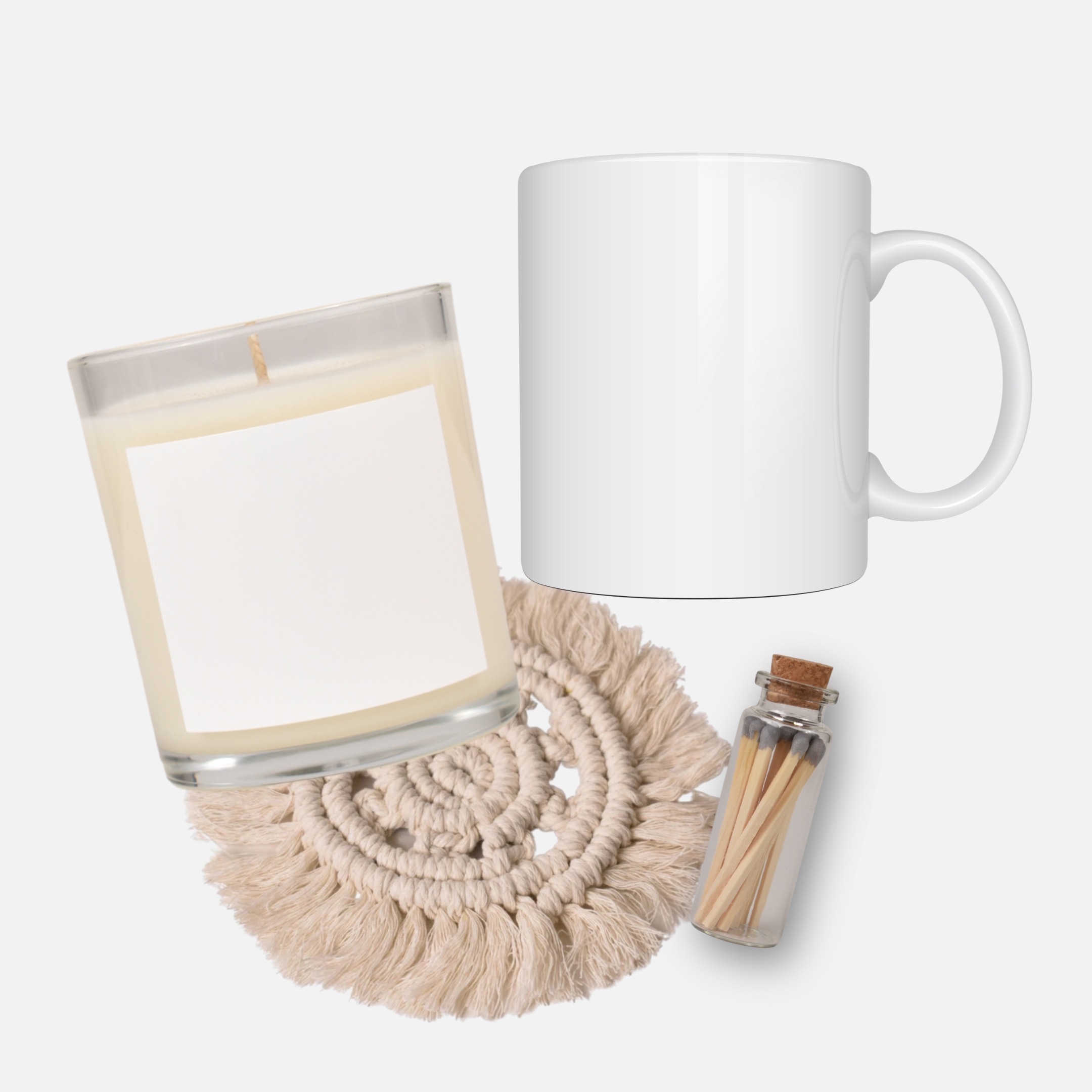 11oz Clear Candle & Mug Gift Set