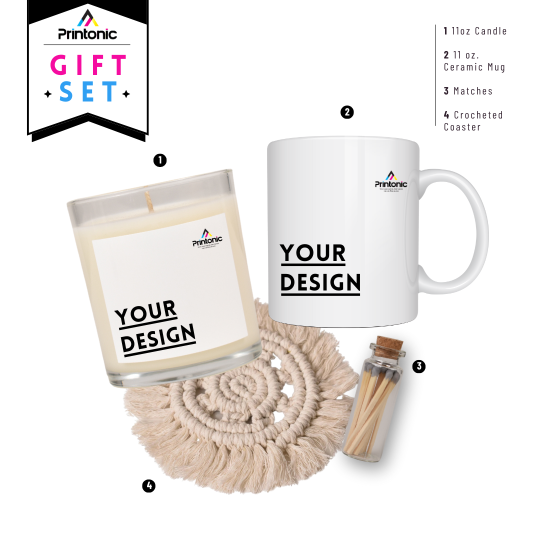 11oz Clear Candle & Mug Gift Set