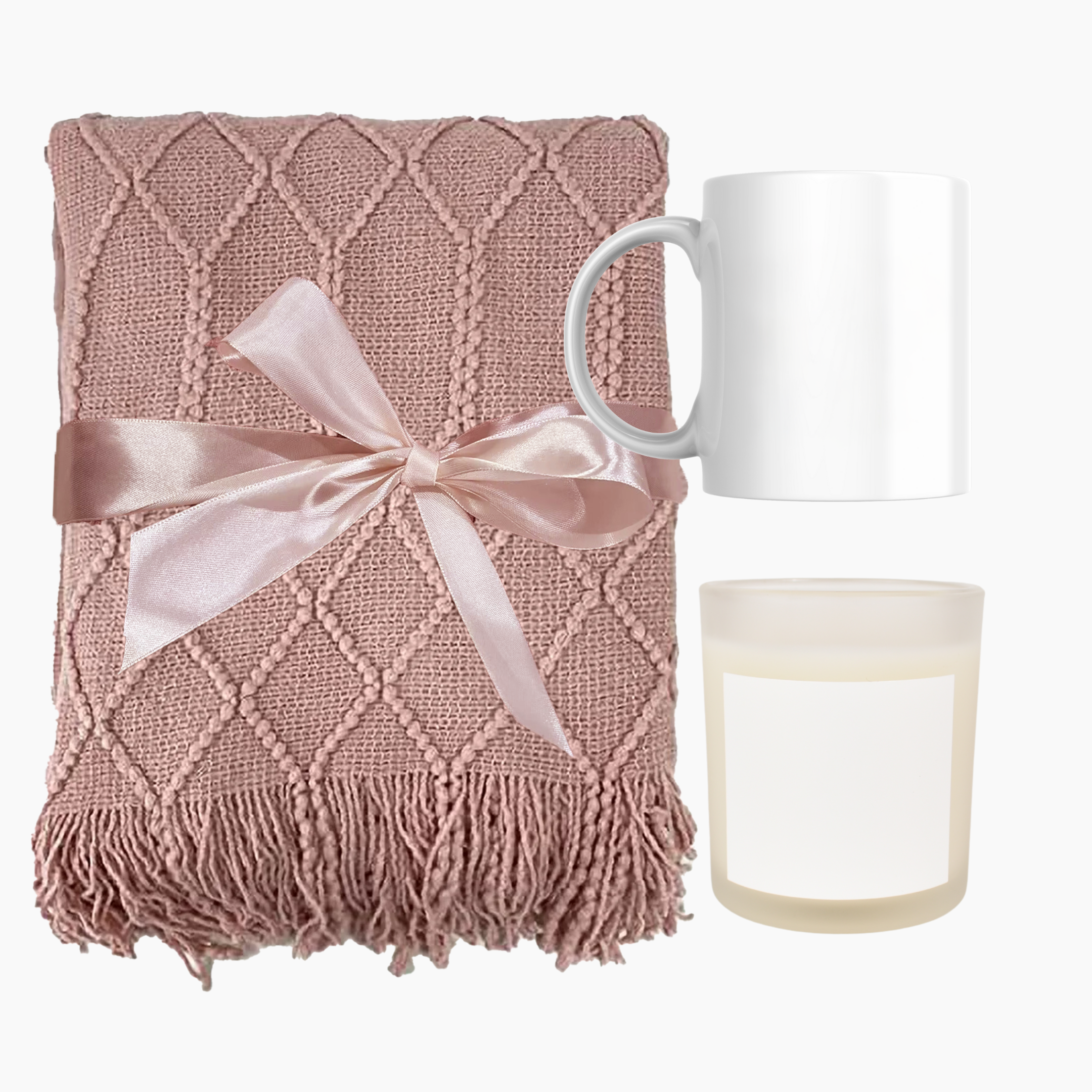 11oz Candle with Mug & Blanket Gift Set