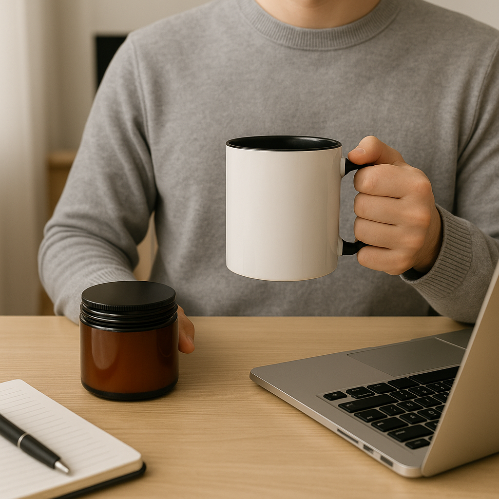 4oz Amber Candle & Mug Gift Set