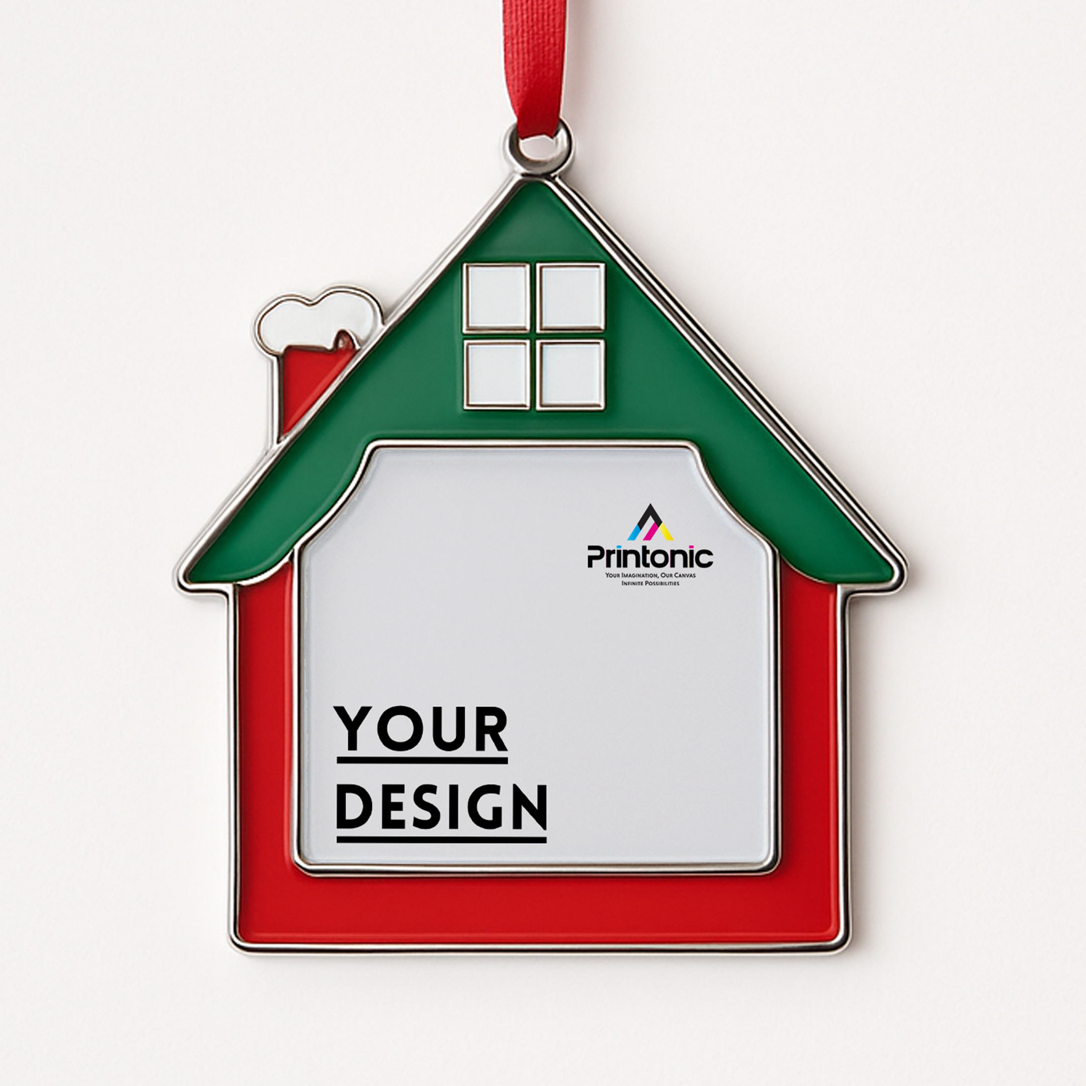 House Shape Metal Ornament