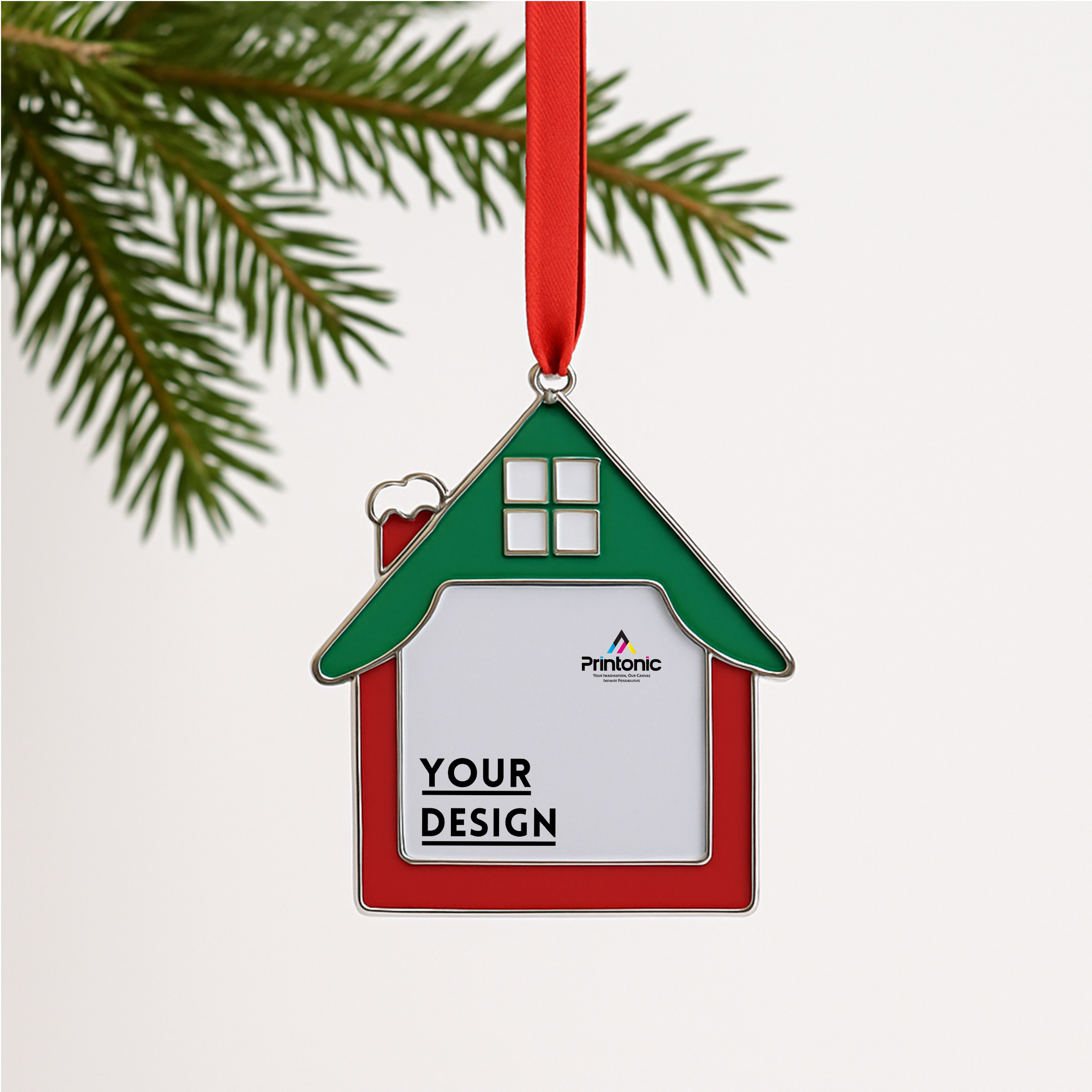 House Shape Metal Ornament