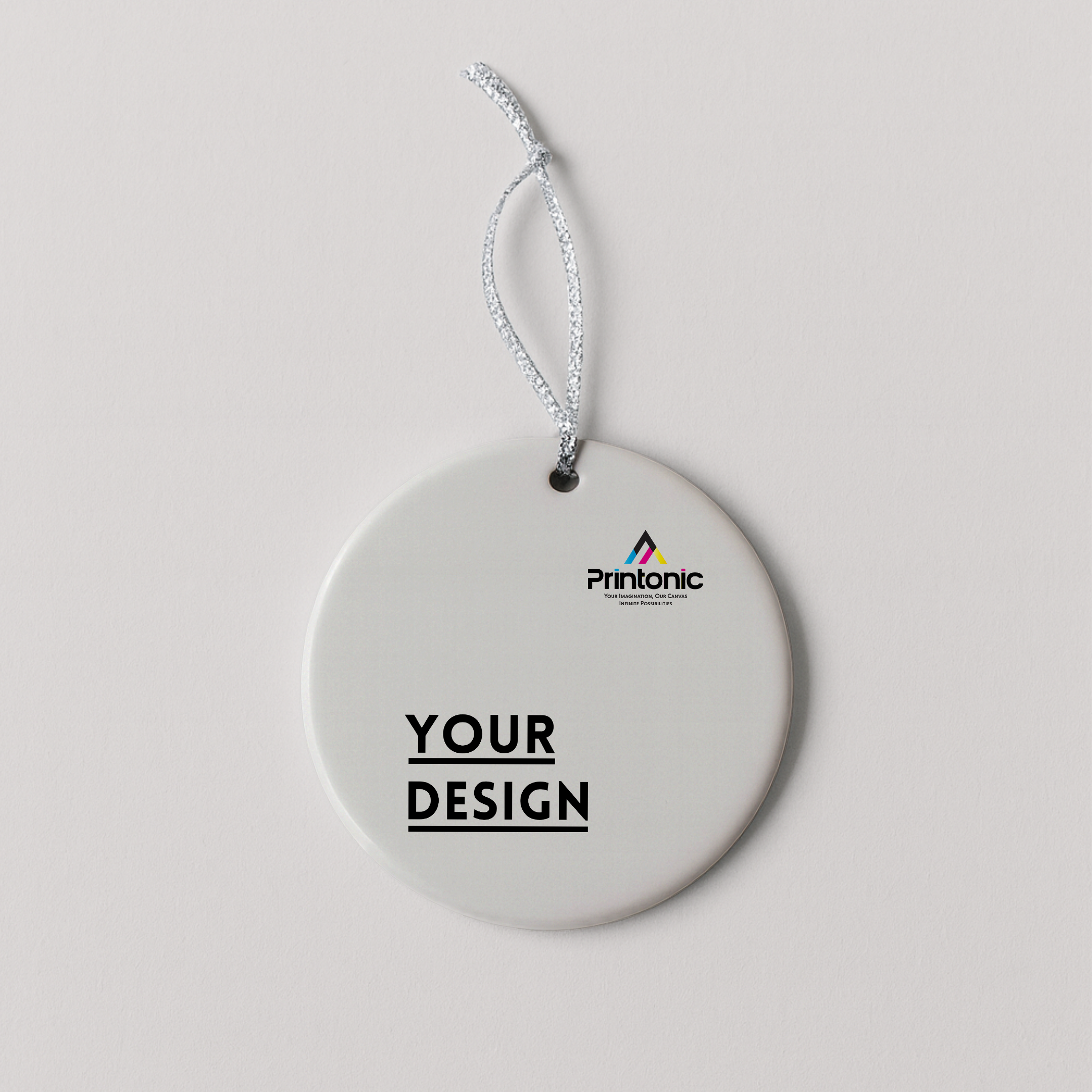 Round Ceramic Ornament