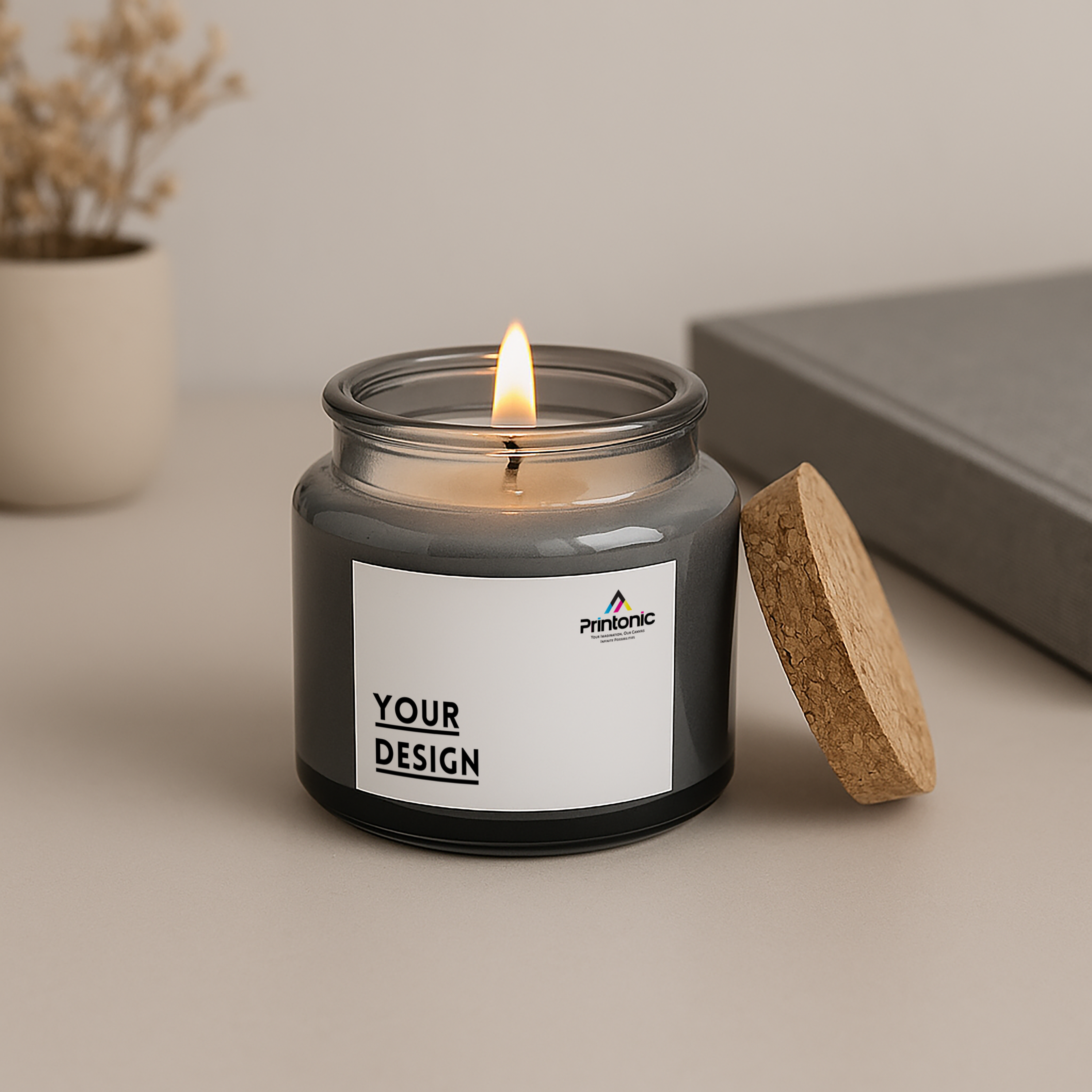 4oz Candle With Cork Lid