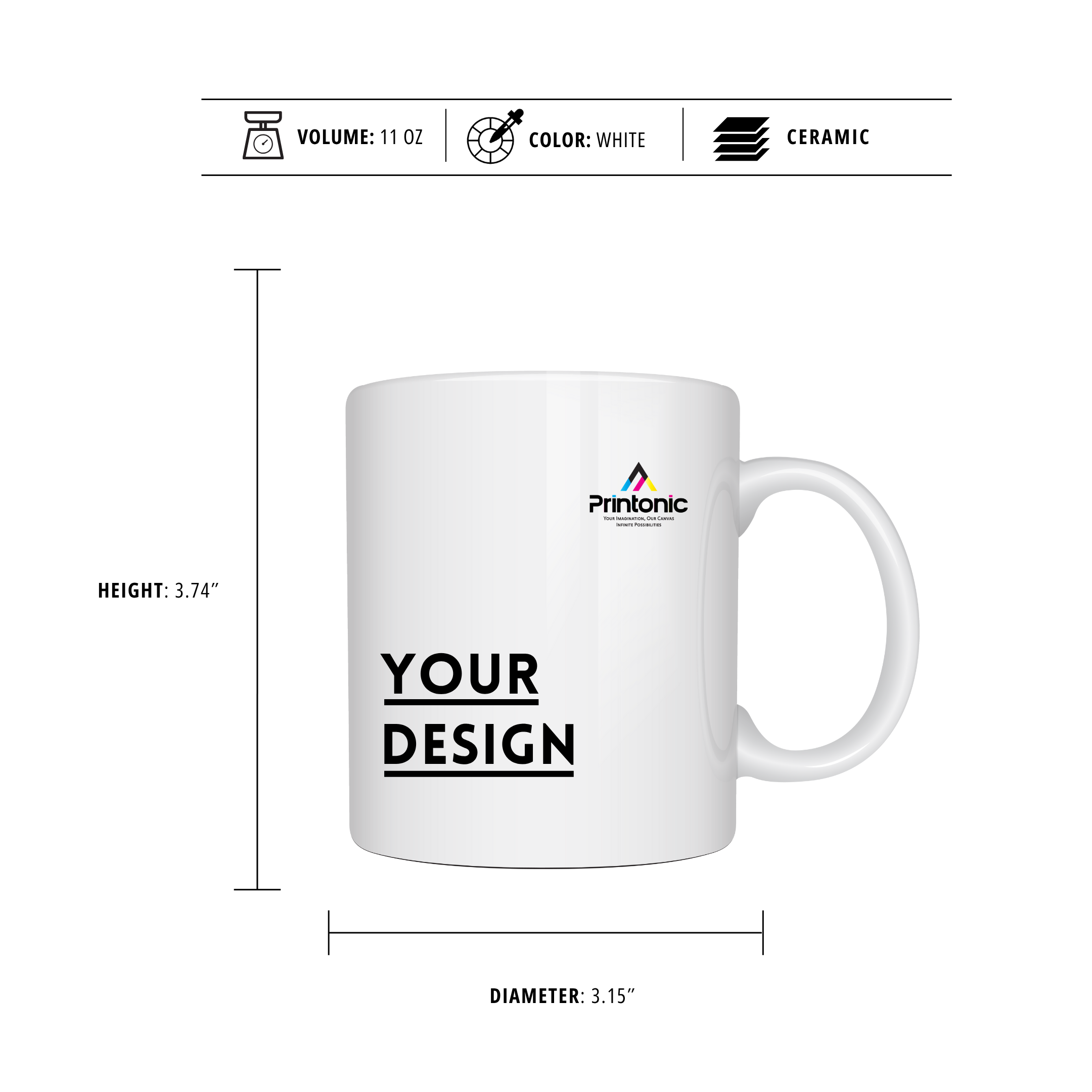 11oz Clear Candle & Mug Gift Set