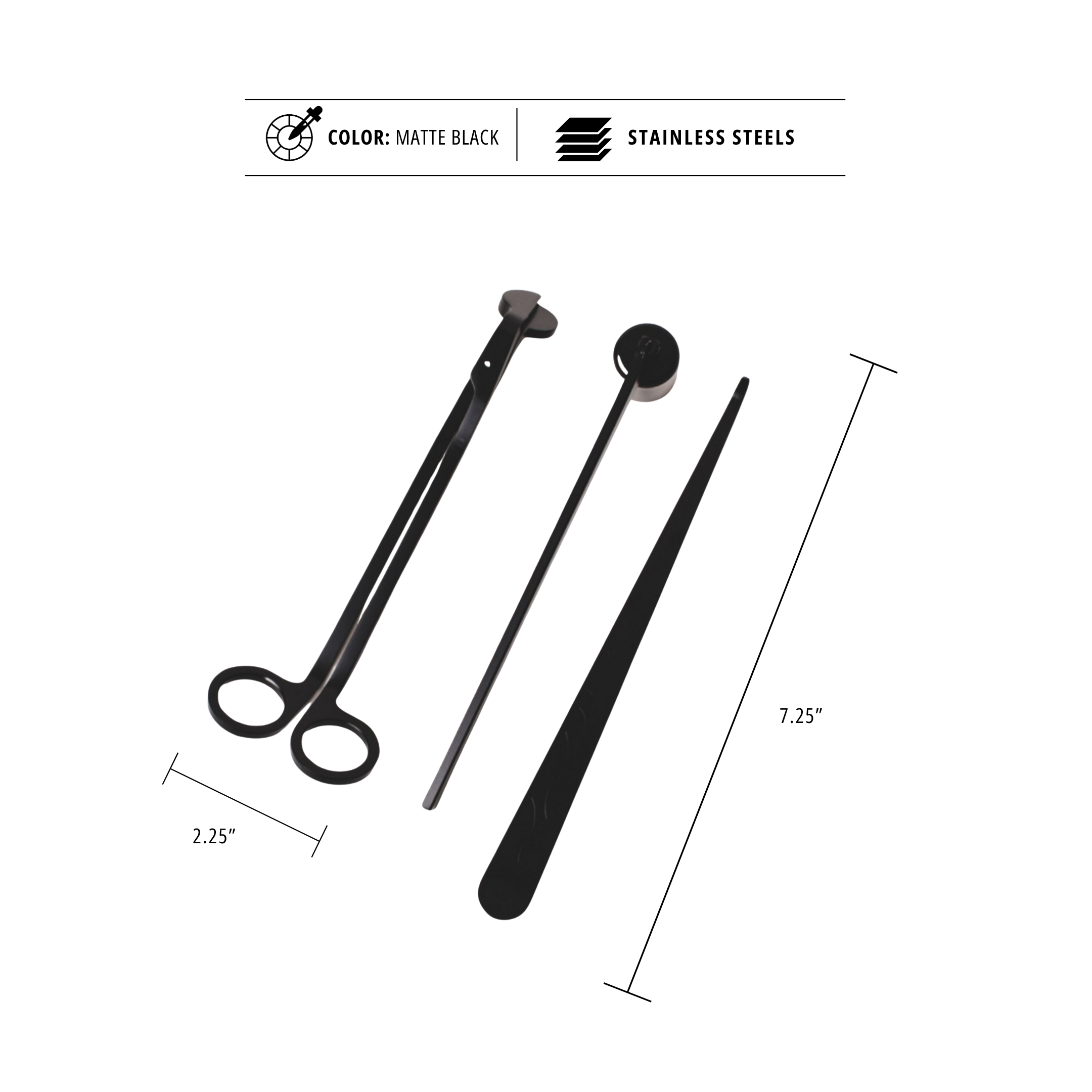 9oz Black Candle Care Gift Set