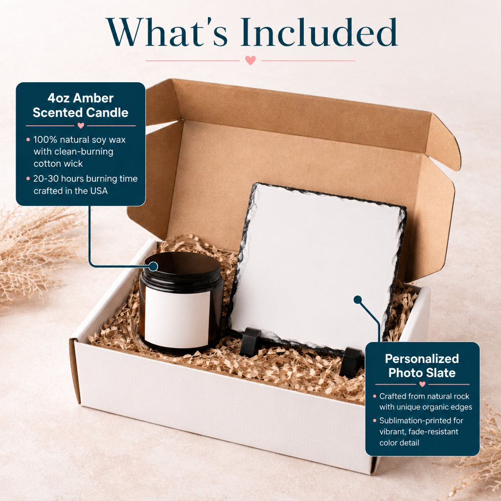 Keepsake Slate & Candle