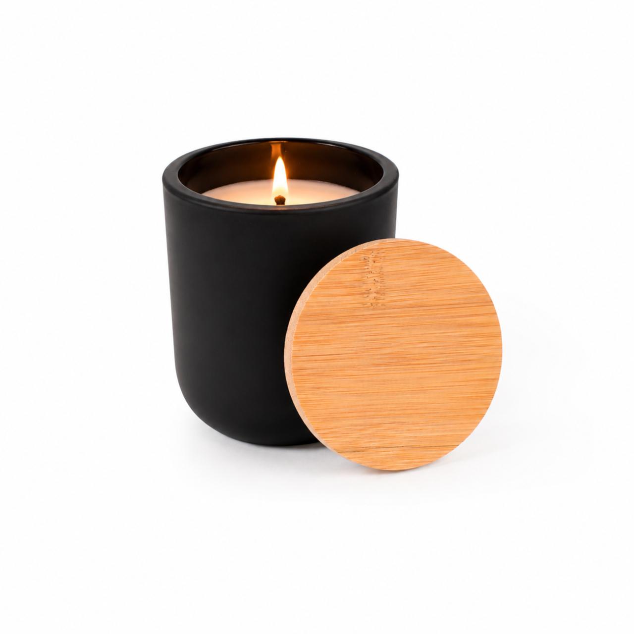 Luxury 14oz Candle with Engraved Bamboo Lid