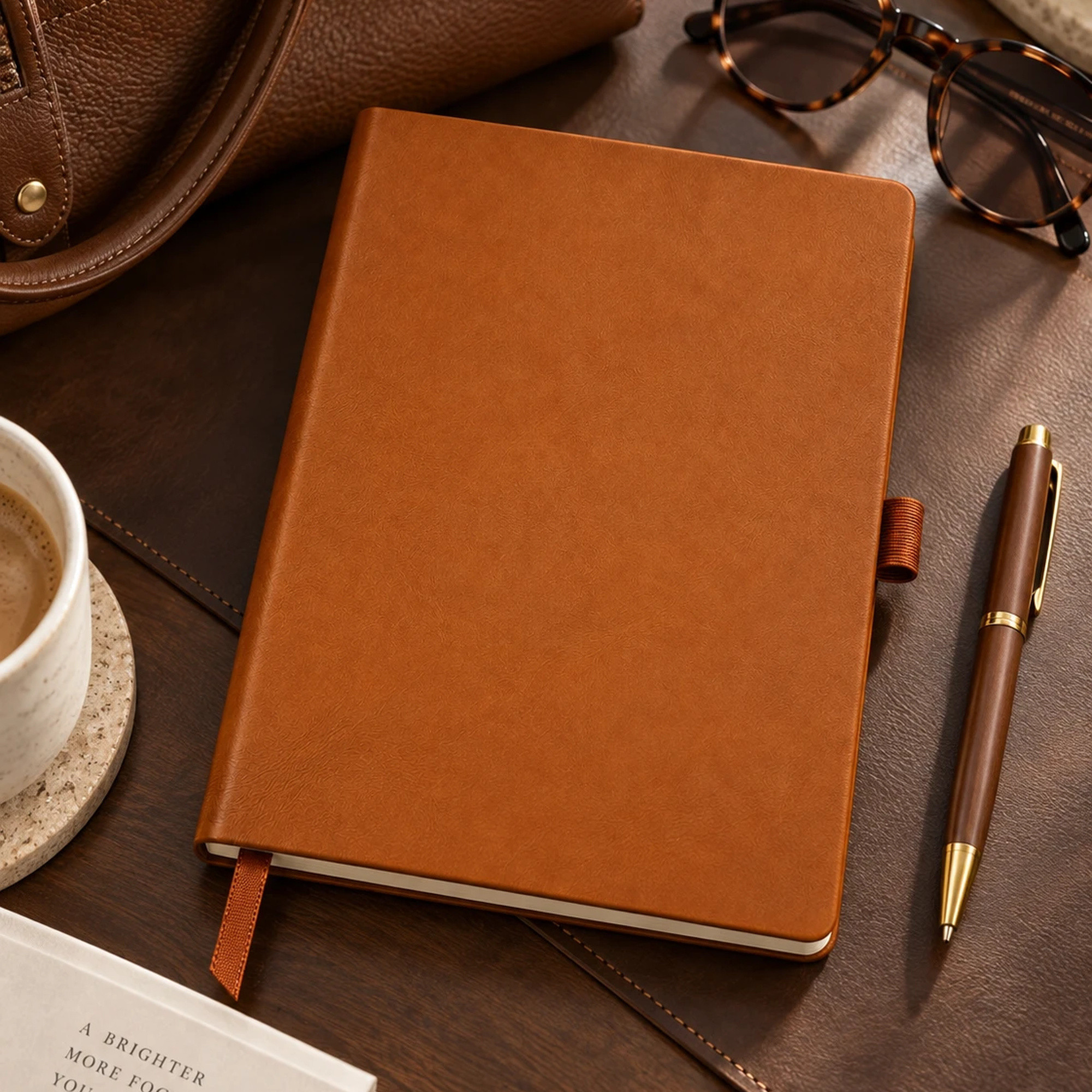 Faux Leather Notebook - 7×9 Engraved