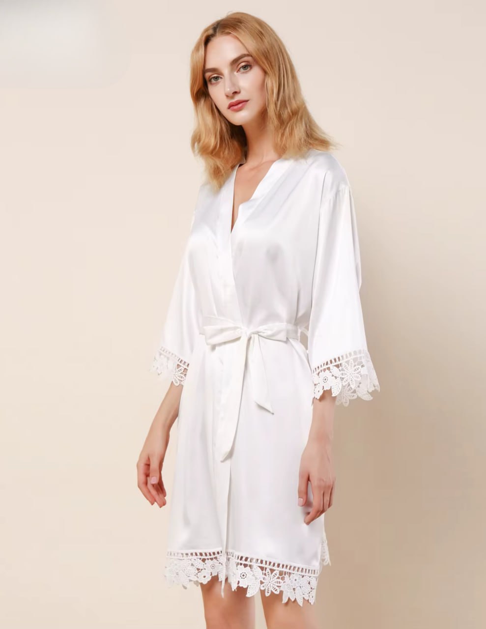 Satin Bridal Robe